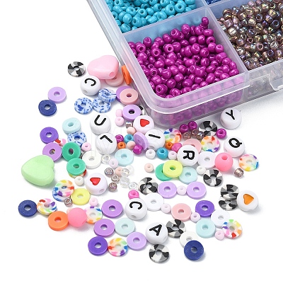 DIY Heishi & Seed Beads Jewelry Set Making Kit DIY-YW0005-47-1