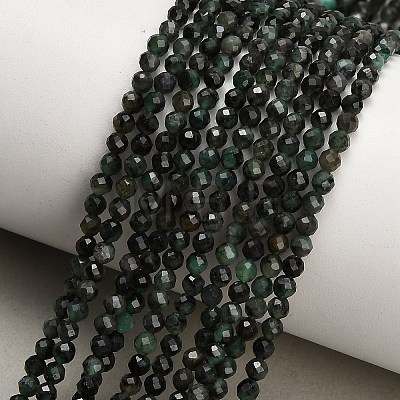 Natural Emerald Beads Strands GG-CBA77FB-B13-3mm-1