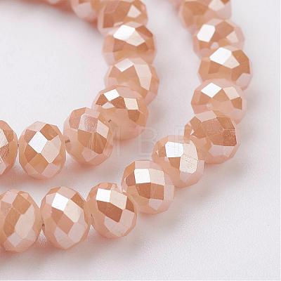 Electroplate Glass Beads Strands EGLA-D020-6x4mm-76-1