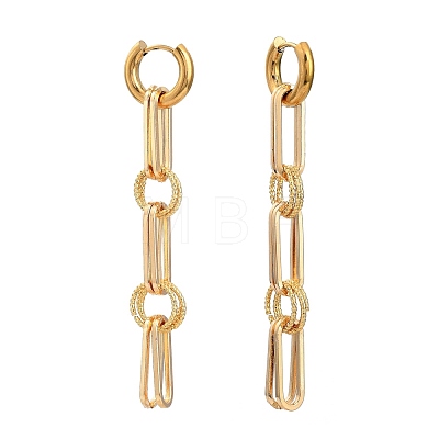 304 Stainless Steel Huggie Hoop Earrings EJEW-JE04267-1
