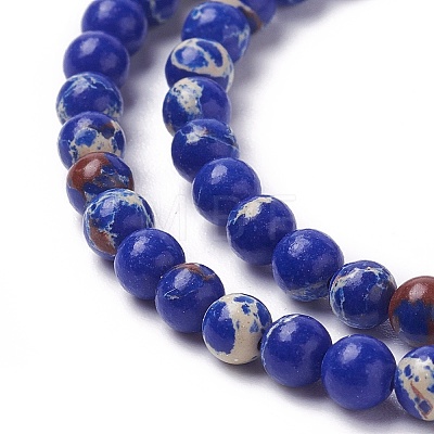 Synthetic Imperial Jasper Beads Strands G-L496-B02-1