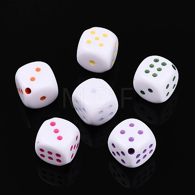 Opaque Acrylic Beads SACR-T035-18M-1