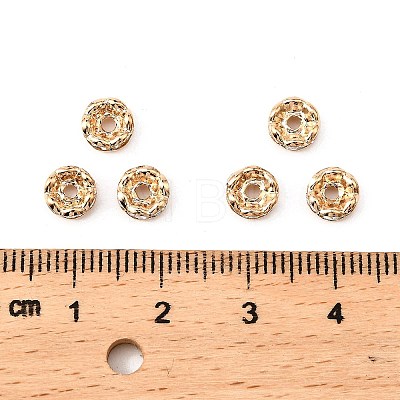 Brass Rhinestone Spacer Beads RB-A014-L6mm-01LG-NF-1