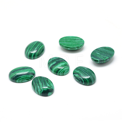 Synthetic Malachite Gemstone Cabochons G-T020-18x25mm-21-1