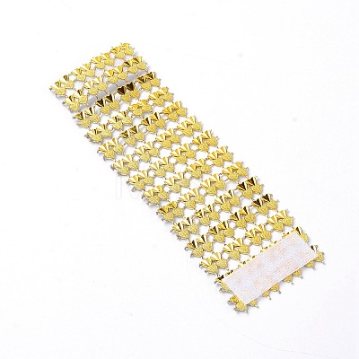 Plastic Rhinestone with Polyester Napkin Holder Adornment AJEW-WH0183-13B-1