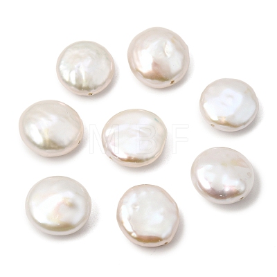 (Defective Closeout Sale) Natural Baroque Keshi Pearl Coin Beads PA-XCP0001-01-1