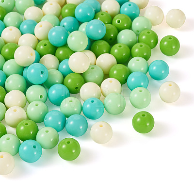 Opaque Acrylic Beads OACR-TAC0014-06D-1