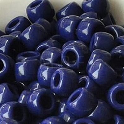 Opaque Acrylic Beads OACR-WH0025-06O-1