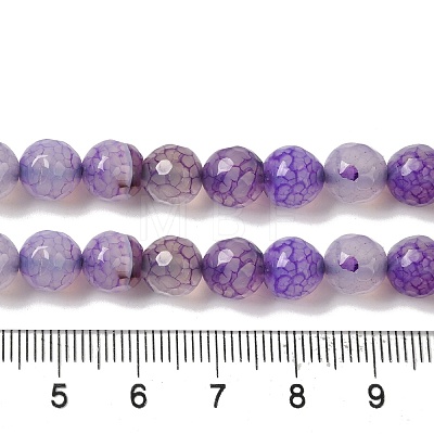 Dyed & Heated Natural Dragon Veins Agate Beads Strands G-P539-A01-13-1