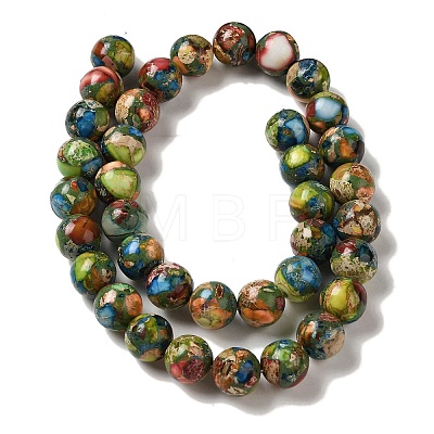 Dyed Natural Imperial Jasper Beads Strands G-Q161-A02-04-1