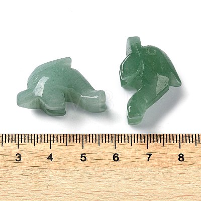 Natural Green Aventurine Carved Healing Dolphin Figurines G-B062-01B-1