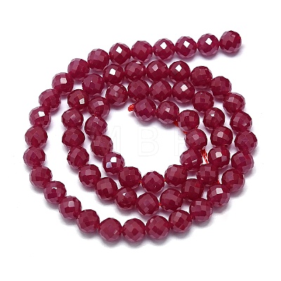 Natural Red Corundum/Ruby Beads Strands G-G106-C13-05-1