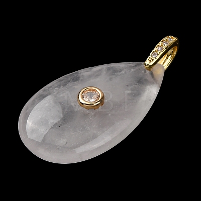 Natural Quartz Crystal Pendants G-B188-01G-10-1