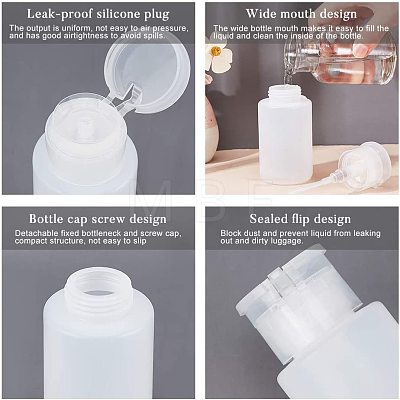 DIY Empty Plastic Press Pump Bottle Sets DIY-BC0010-86-1