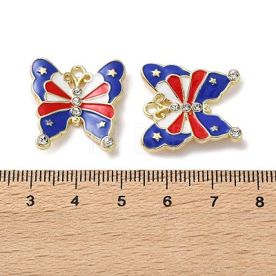Independence Day Alloy Enamel Pendants X1-ENAM-I069-01G-03-1