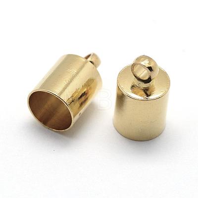 Brass Cord Ends KK-D219-11x6-G-1