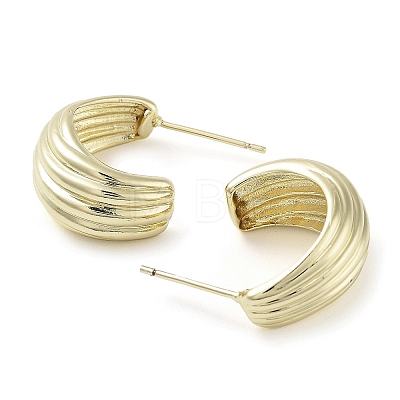 Brass Studs Earrings EJEW-K276-02G-1