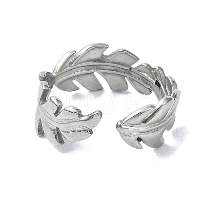 304 Stainless Steel Cuff Rings RJEW-M019-36P-1