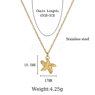 Stainless Steel Pendant Necklaces RE2353-1-1