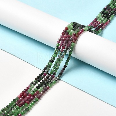 Natural Ruby in Zoisite Beads Strands G-I341-13A-1