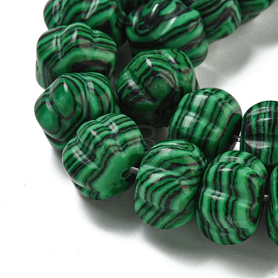 Synthetic Malachite Beads Strands G-G142-A01-01-1