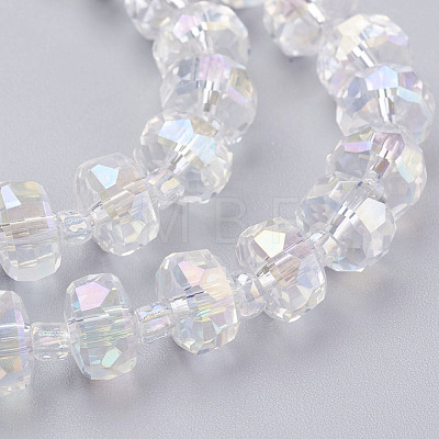 Electroplate Glass Beads Strands EGLA-E051-AB8mm-B02-1