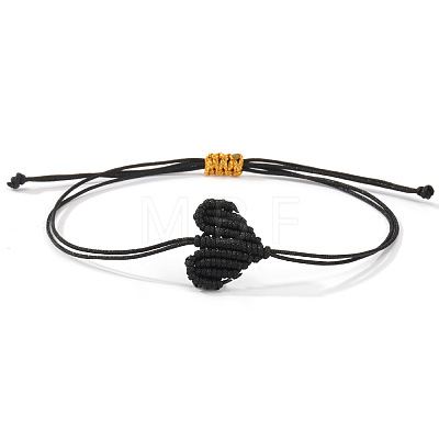 Adjustable Braided Polyester Cord Bracelets for Friendship and Couple VG5785-2-1