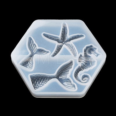 Sea Animal Ornament DIY Silicone Molds DIY-P078-03B-1
