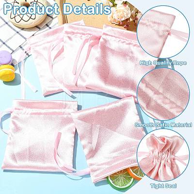 Satin Cloth Drawstring Pouches with Flower ST-CJ0048-001C-1