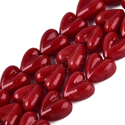 Handmade Lampwork Beads Strands LAMP-Q041-05E-1