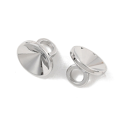 SHEGRACE Brass Bead Cap Bails XGRQ1U388-376P-1