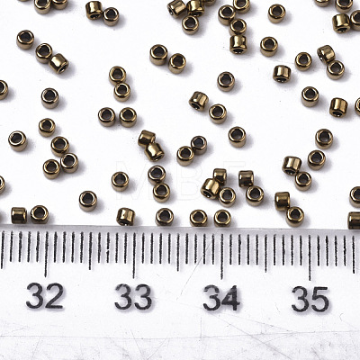 Electroplate Glass Seed Beads SEED-S042-01B-03-1