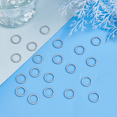 Unicraftale 100Pcs 304 Stainless Steel Linking Ring STAS-UN0041-24-1