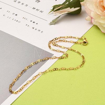 304 Stainless Steel Mariner Link Chain Necklaces NJEW-JN03102-1
