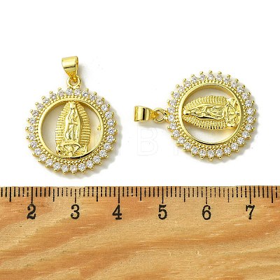 Brass Micro Pave Cubic Zirconia Pendants KK-H472-53E-G-1