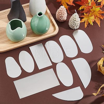 Unicraftale 201 Stainless Steel Clay Knife Sets TOOL-UN0001-16-1