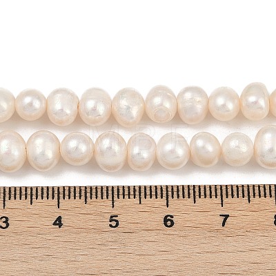 Natural Cultured Freshwater Pearl Beads Strands PEAR-I007-07Y-06A-1