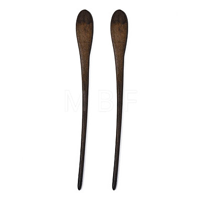 Vintage Schima Wood Hair Sticks Findings OHAR-N008-12-1