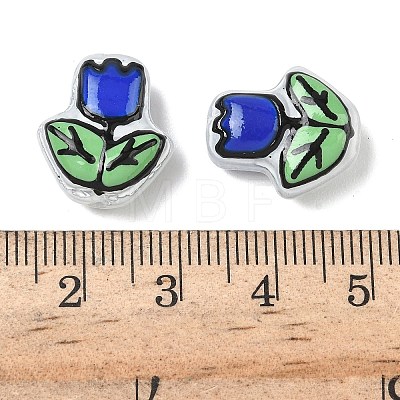 Transparent Glass Enamel Beads LAMP-C023-01B-1