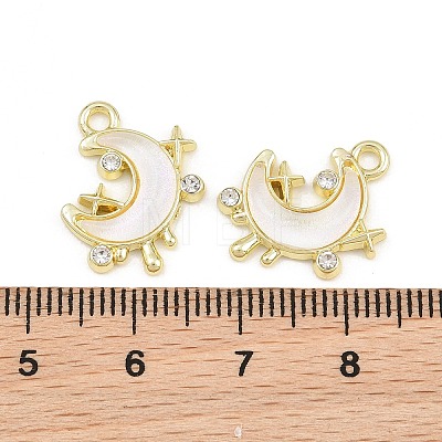Alloy Crystal Rhinestone Pendants AL-CBA8C77-01D-G-1