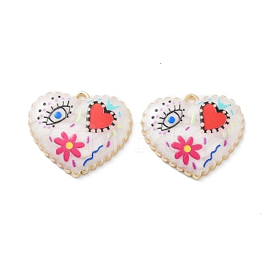 Rack Plating Alloy Enamel Pendants FIND-C050-13G-03-1