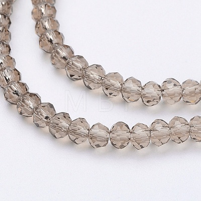 Transparent Glass Beads Strands X-GLAA-R135-2mm-15-1