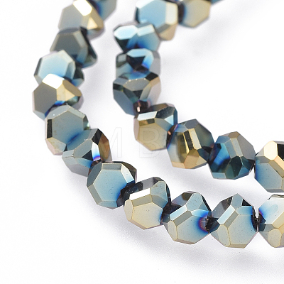 Electroplate Glass Beads Strands EGLA-L016-FP-A02-1