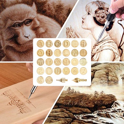 Wood Burning Accessories Set TOOL-WH0117-55-1