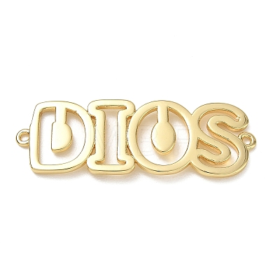 Hollow Brass Connector Charms KK-CBAE532-01A-G-1