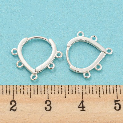 925 Sterling Silver Hoop Earring Findings STER-Q191-05S-1