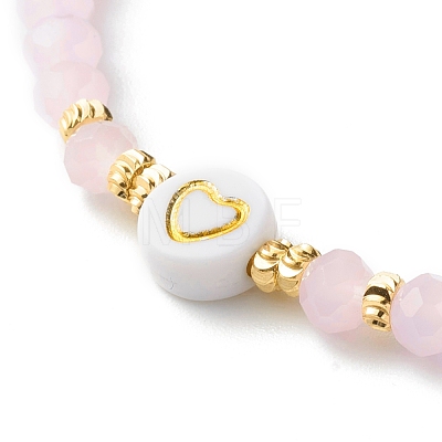 Glass Beads Stretch Bracelets Sets BJEW-JB06575-1