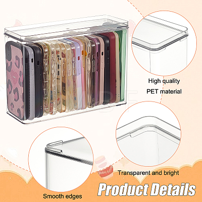 PET Mobile Phone Case Storage Box AJEW-WH0471-138-1