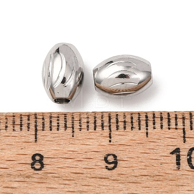 Textured 304 Stainless Steel Beads STAS-I358-11P-01-1