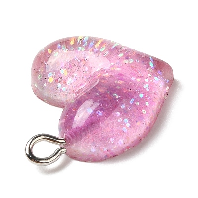 Gradient Color Transparent Resin Pendants RESI-A023-01B-1